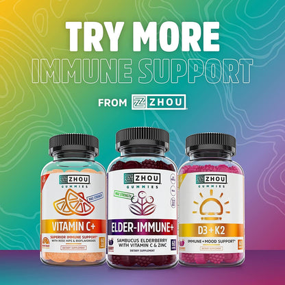 Zhou Nutrition Daily Boost Multivitamínico – Zinc: Participa en el funcionamiento normal del sistema inmunitario y – Image 6