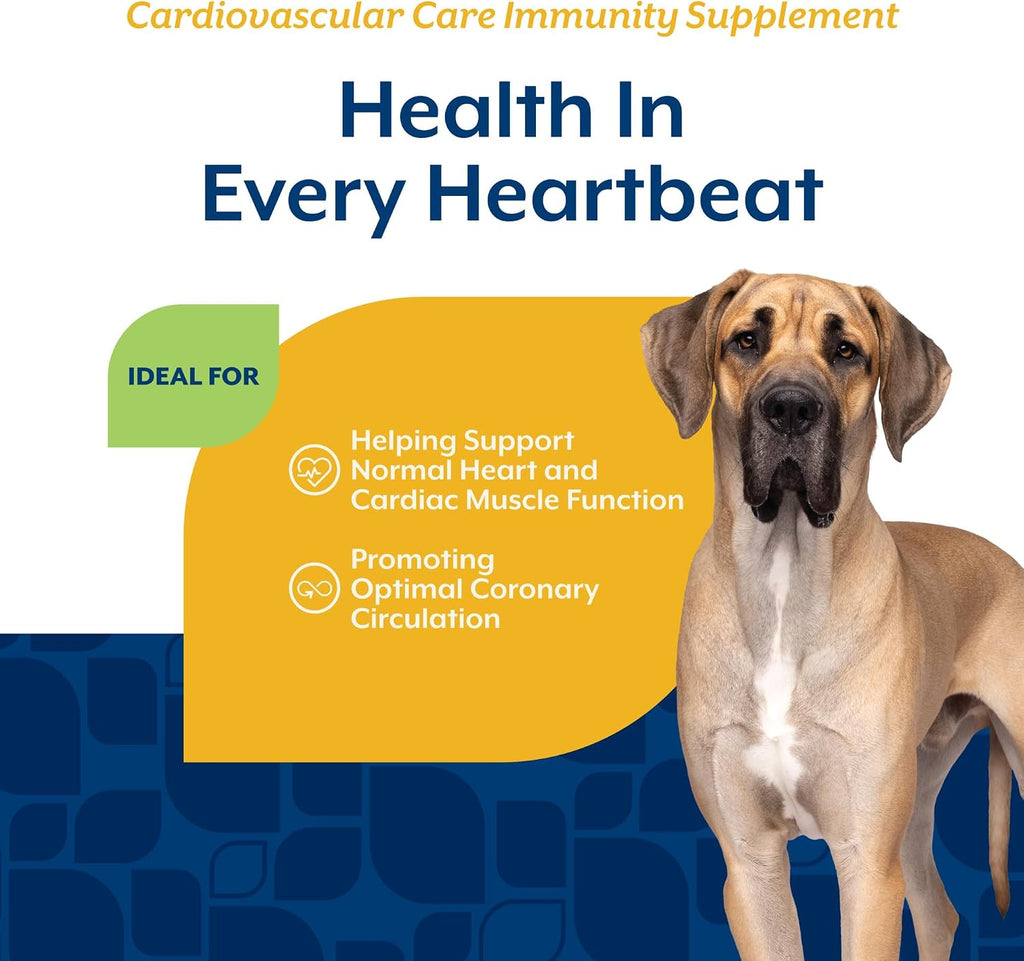 NaturVet Suplemento Cardiovascular para Perros con Taurina - 60 Comprimidos Masticables