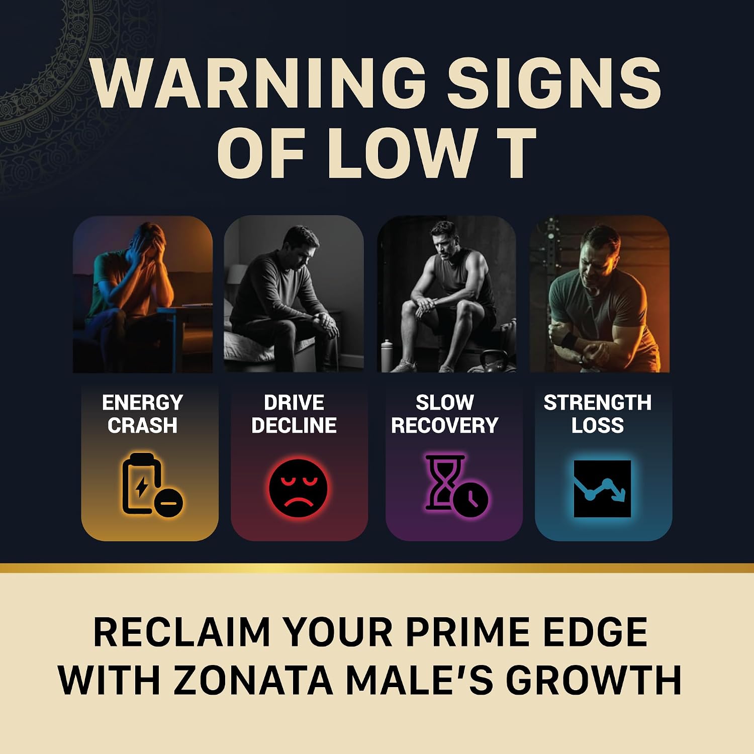 Zonata Male's Growth Suplemento para Hombres (3 unidades, 180 comprimidos)