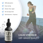 LIV Vitamina B1 Líquida – Tiamina y Benfotiamina para el Metabolismo y el Sistema Nervioso – 60 mL