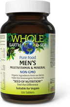 Natural Factors Whole Earth & Sea Multivitamínico y Mineral para Hombres - 120 Comprimidos (60 Dosis)