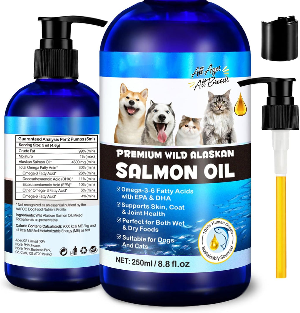 Aceite de Salmón para Perros y Gatos 8.8 fl oz - Valleylux