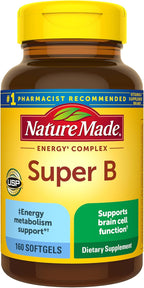 Super B Energy Complex - Complemento alimenticio con vitaminas B, 60 softgels
