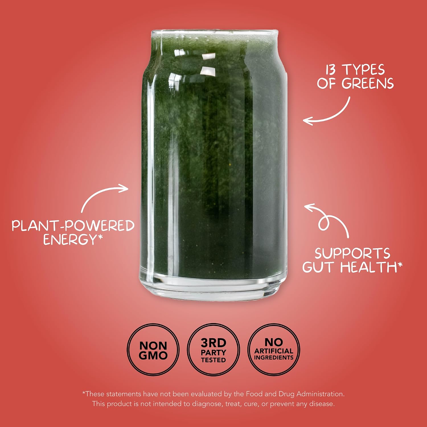 Clean Simple Eats Super Greens Polvo - Sabor Melocotón - 30 Dosis