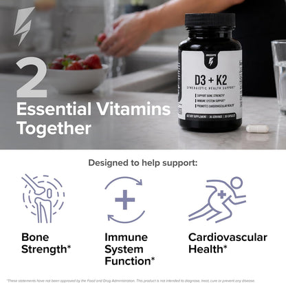 Inno D3+K2 - Vitamina D3, K2 y Magnesio (30 Cápsulas) – Image 2