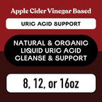 Complete Natural Products Uric Acid Complete - Suplemento Líquido para Apoyar la Eliminación de Ácido Úrico, Salud Renal y Circulación con Vinagre de Manzana, Cereza Ácida y Remolacha (237 ml)
