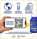 NeuroLife Suplemento de Longevidad - 500mg Taurina y 400mg Berberina - MitoPrime L-Ergotioneína - Apoyo Cognitivo - 60 Cápsulas