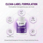 AOR Opti-Cholest Extracto de Bergamota 1000 mg – 60 Cápsulas Veganas – 30 Días