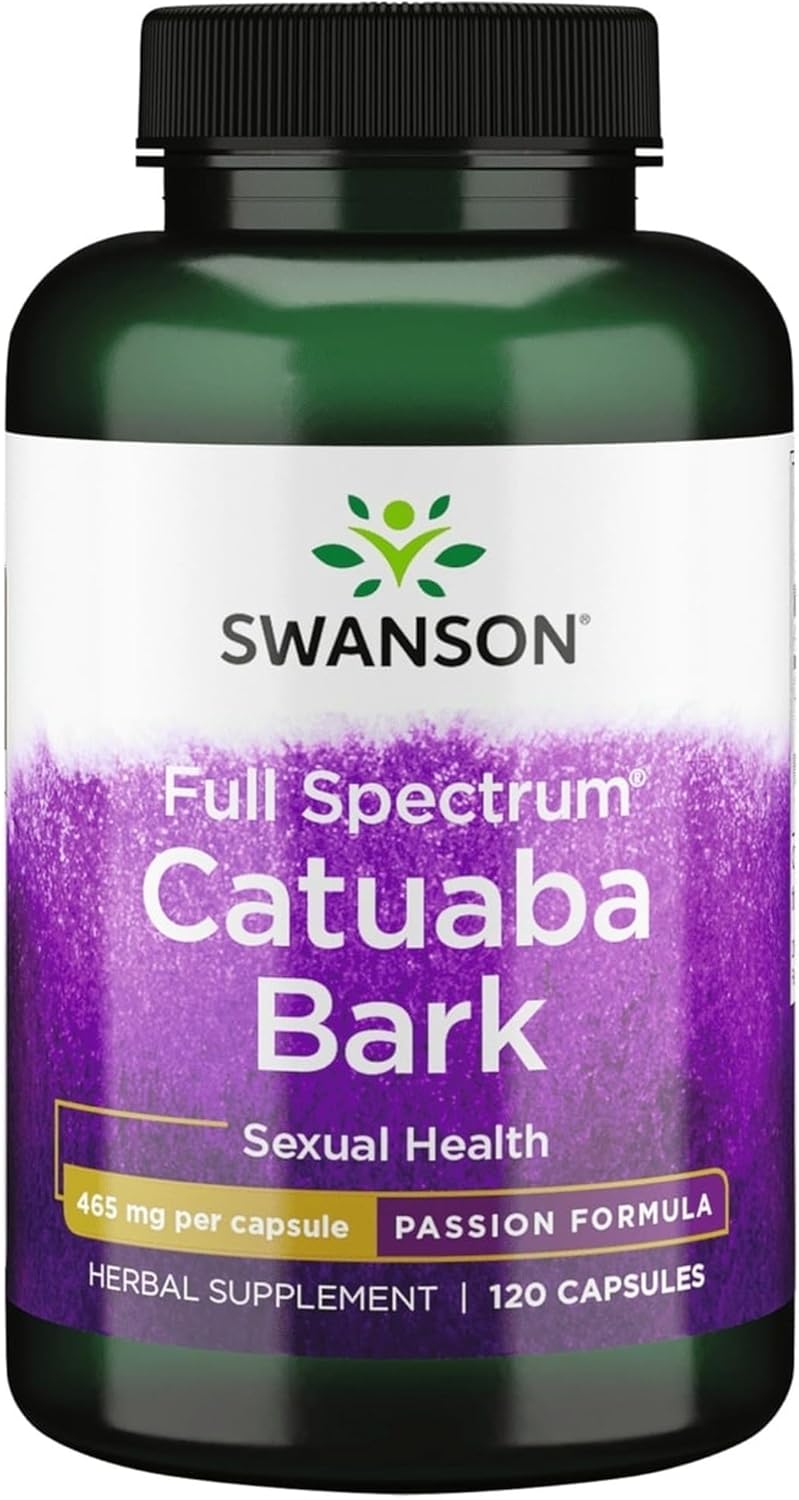 Swanson Catuaba Bark 465 mg - 120 Cápsulas (Pack de 4)