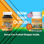 NaturesPlus Animal Parade KidZinc - Zinc Quelado Orgánicamente para Niños - 90 Pastillas Sabor Mandarina