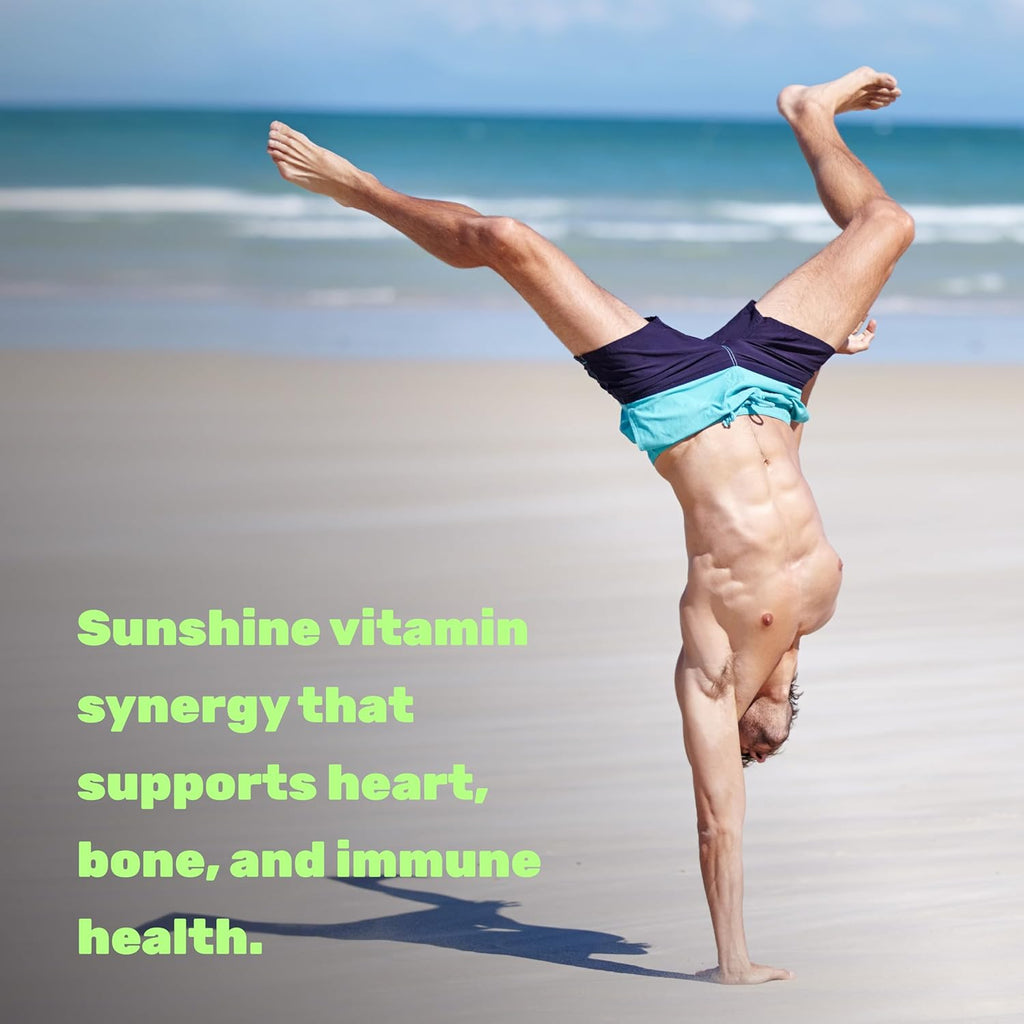 DEAL SUPPLEMENT Vitamina D3 10,000 UI + K2 MK7 200 mcg, 250 Cápsulas Blandas