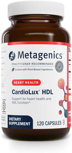 Metagenics CardioLux HDL - Apoyo Avanzado para la Salud Cardíaca y el Colesterol con Licopeno, Extracto de Granada y Quercetina - 120 Cápsulas