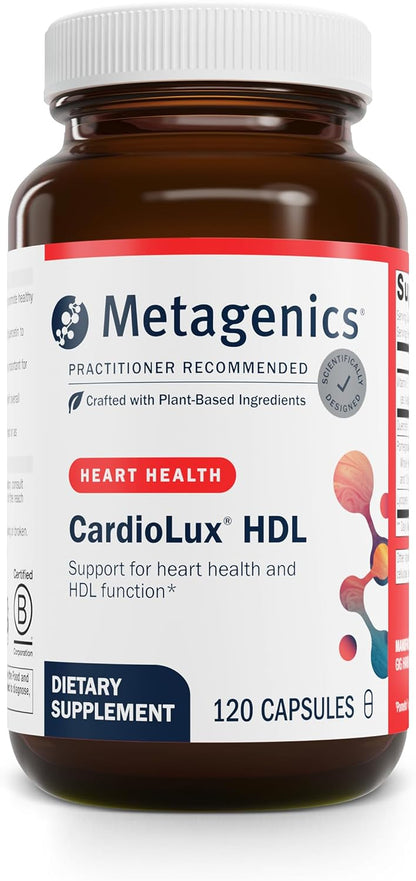 Metagenics CardioLux HDL - Apoyo Avanzado para la Salud Cardíaca y el Colesterol con Licopeno, Extracto de Granada y – Image 1