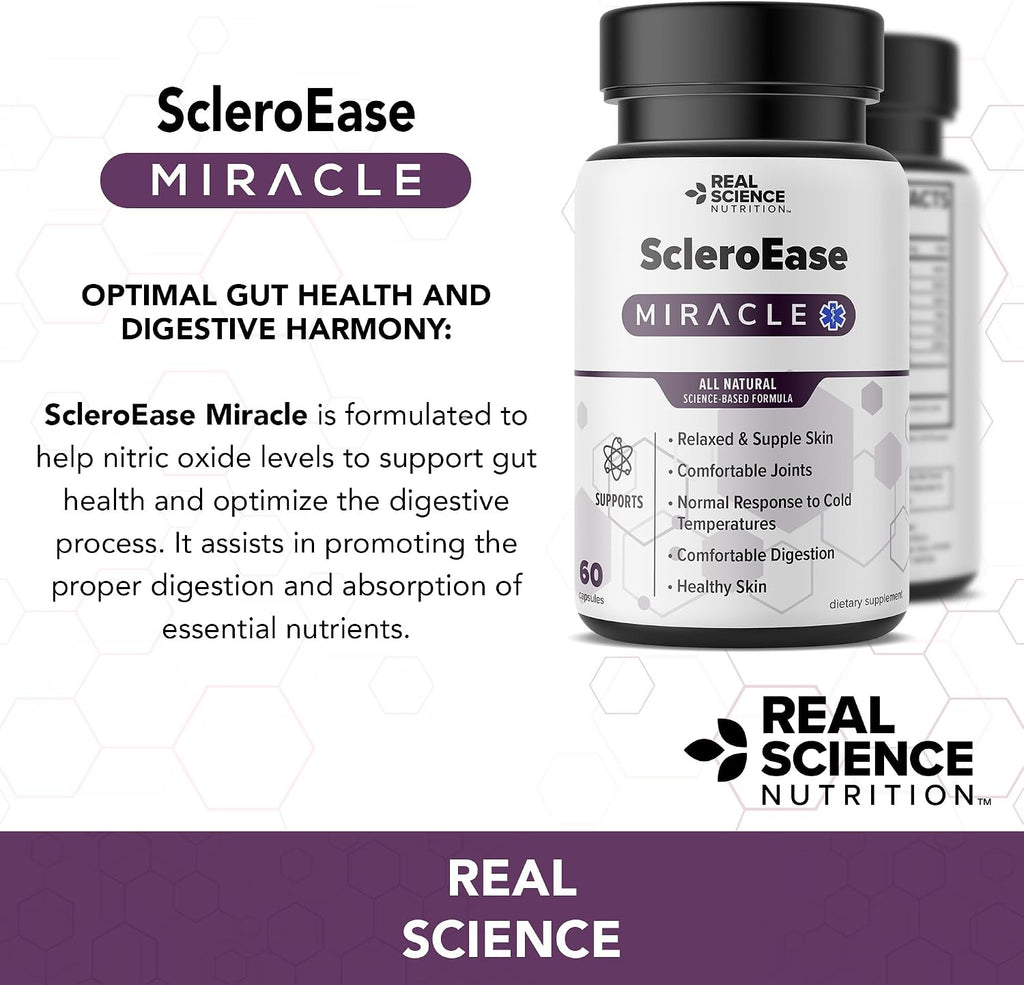 Real Science Nutrition ScleroEase - Complejo de vitaminas y minerales para apoyo en esclerodermia