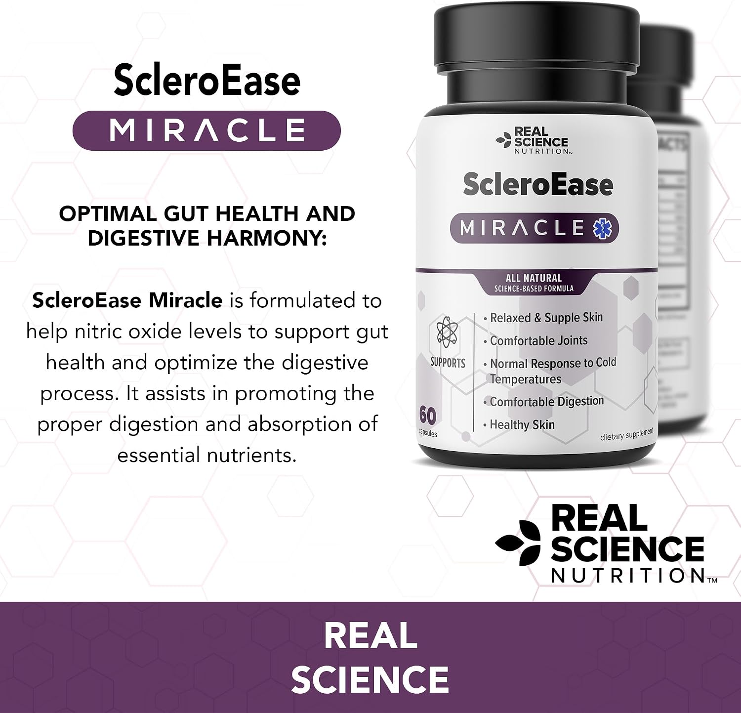 Real Science Nutrition ScleroEase - Complejo de vitaminas y minerales para apoyo en esclerodermia
