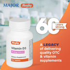 Vitamina D3 Rugby, 25 mcg (1.000 UI) - Complemento Alimenticio - 100 Comprimidos