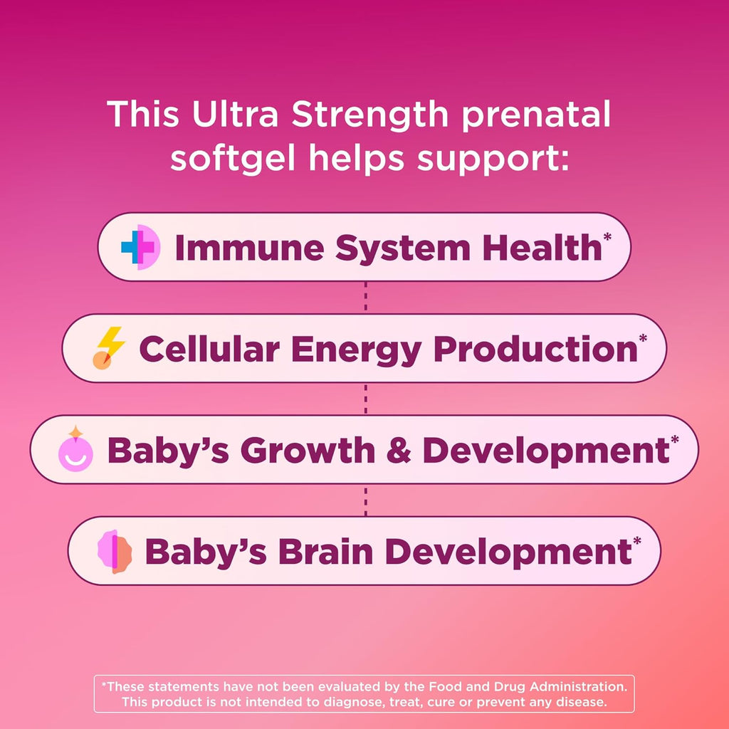 OLLY Ultra Strength Prenatal Multivitamínico en Cápsulas Blandas