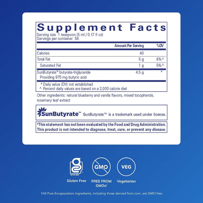 Pure Encapsulations SunButyrate-TG Líquido - 280 ml - Complemento alimenticio de butirato – Image 2