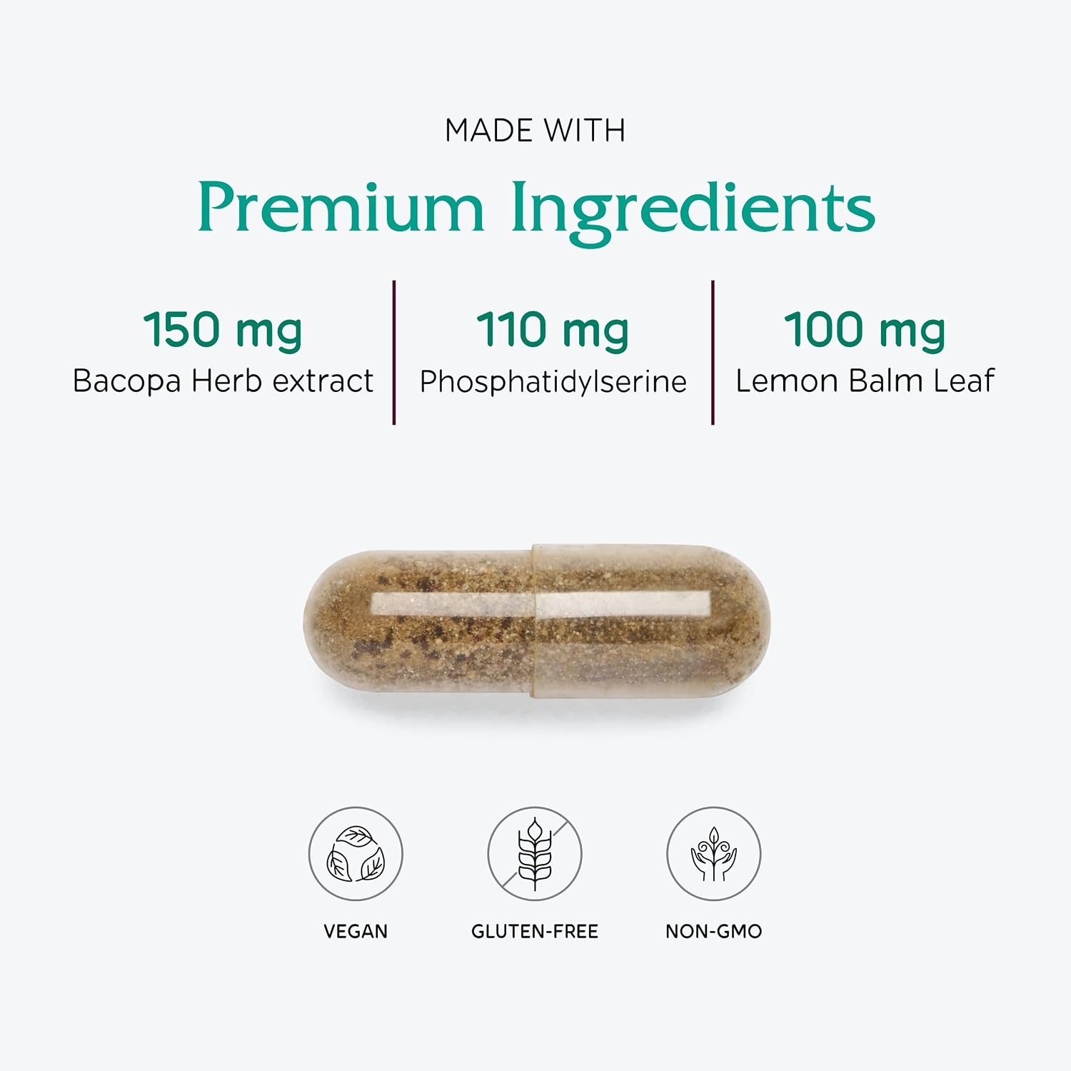 Vitanica MindBlend - Soporte Cerebral, 60 Cápsulas Veganas