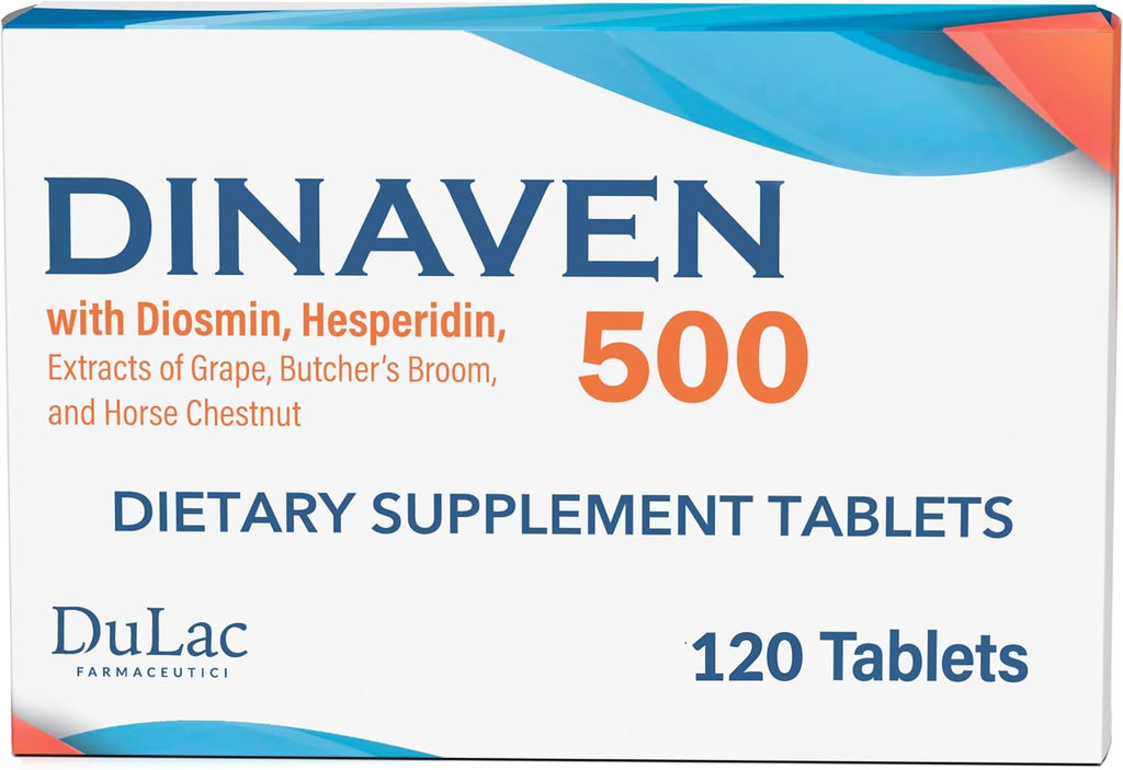 Dulac Dinaven 500 - Suplemento Dietético con Diosmina Micronizada y Hesperidina - 120 Comprimidos