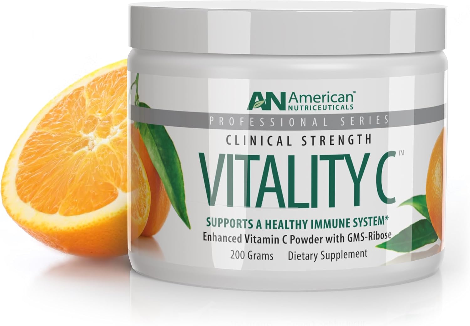 American Nutriceuticals Vitamina C en Polvo Sin Azúcar - No Ácida - 4000 mg (30 Días)