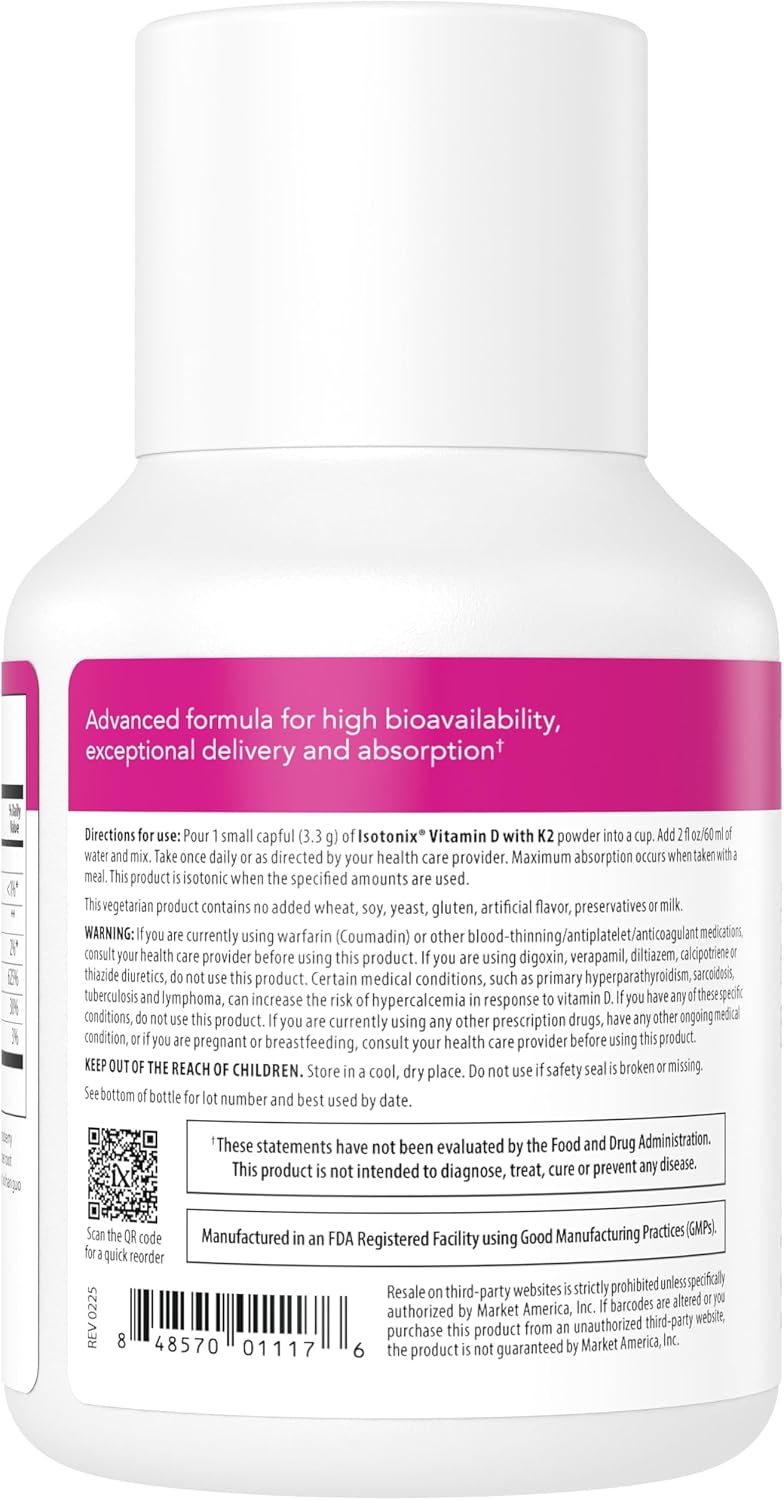 Isotonix Vitamina D con K2 - 90 Servicios