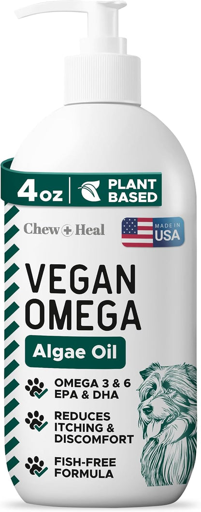 Aceite de Omega 3 Vegano para Perros - 118 ml (4 oz)