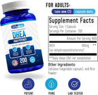 DHEA 100 mg 200 Capsules - High Potency Dehydroepiandrosterone Supplement