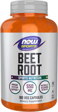 NOW Foods Sports Remolacha 550 mg - 180 Cápsulas Vegetales