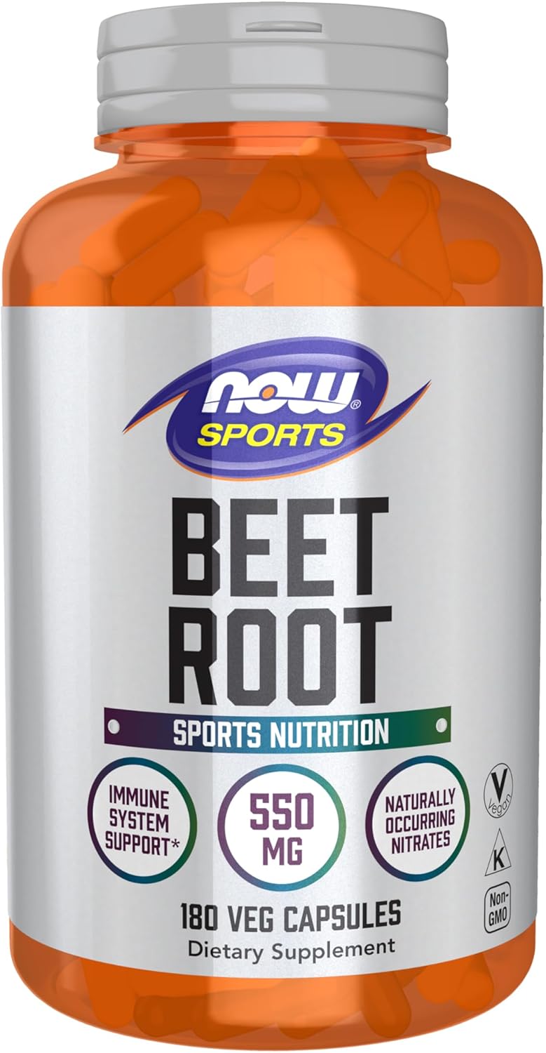 NOW Foods Sports Remolacha 550 mg - 180 Cápsulas Vegetales