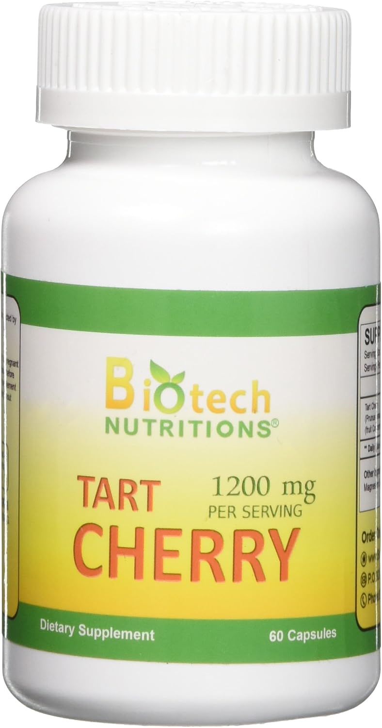 Tart Cherry Cápsulas Vegetales, 60 unidades