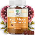 Gominolas de Sea Moss para Adultos y Niños - Veganas, con Burdock y Bladderwrack - Sabor a Bayas - 30 Unidades