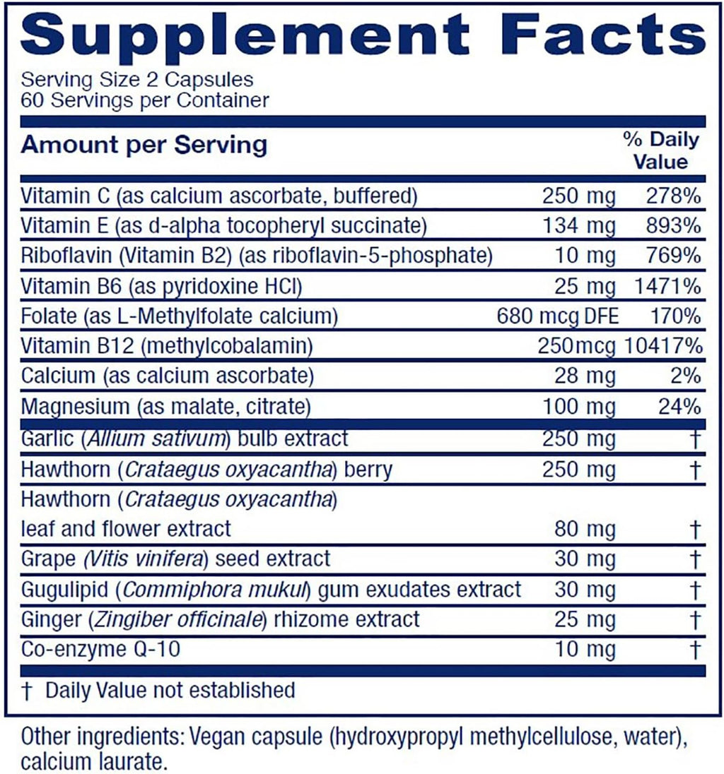 Vitanica CardioBlend – Apoyo Cardiovascular, Vegano, 120 Cápsulas