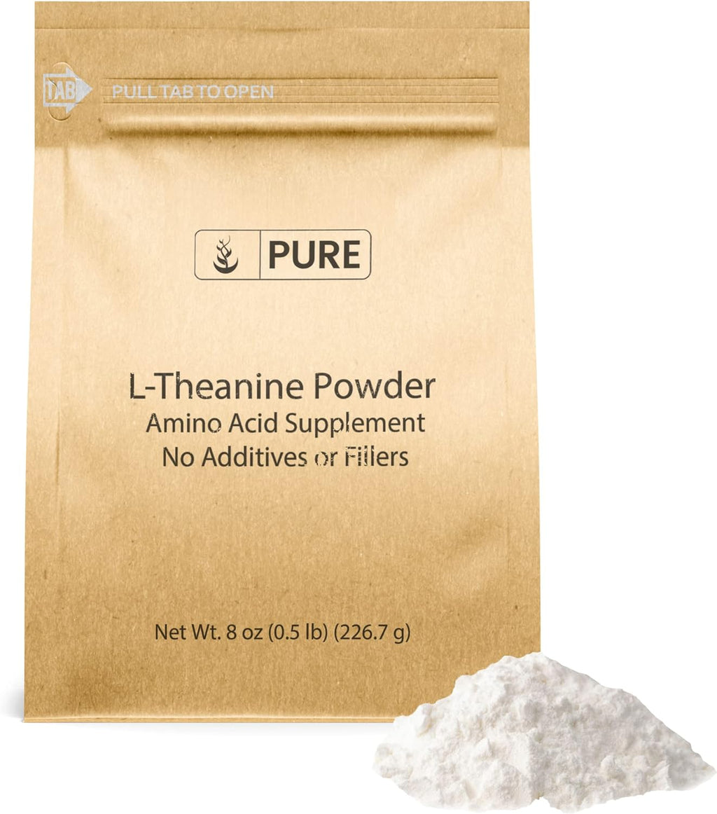 PURE ORIGINAL INGREDIENTS L-Theanina en Polvo 113g - Suplemento de Aminoácidos, Sin Aditivos ni Rellenos
