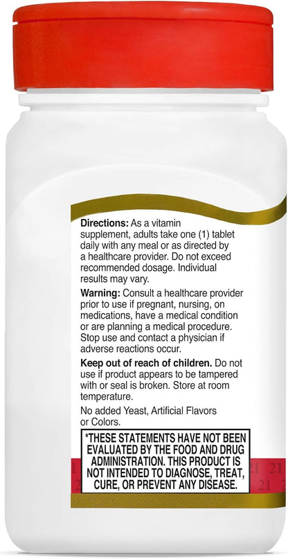 21st Century Vitamina D3 1000 UI – Certificaciones: Busque productos sin gluten, sin azúcares añadidos y sin – Image 8