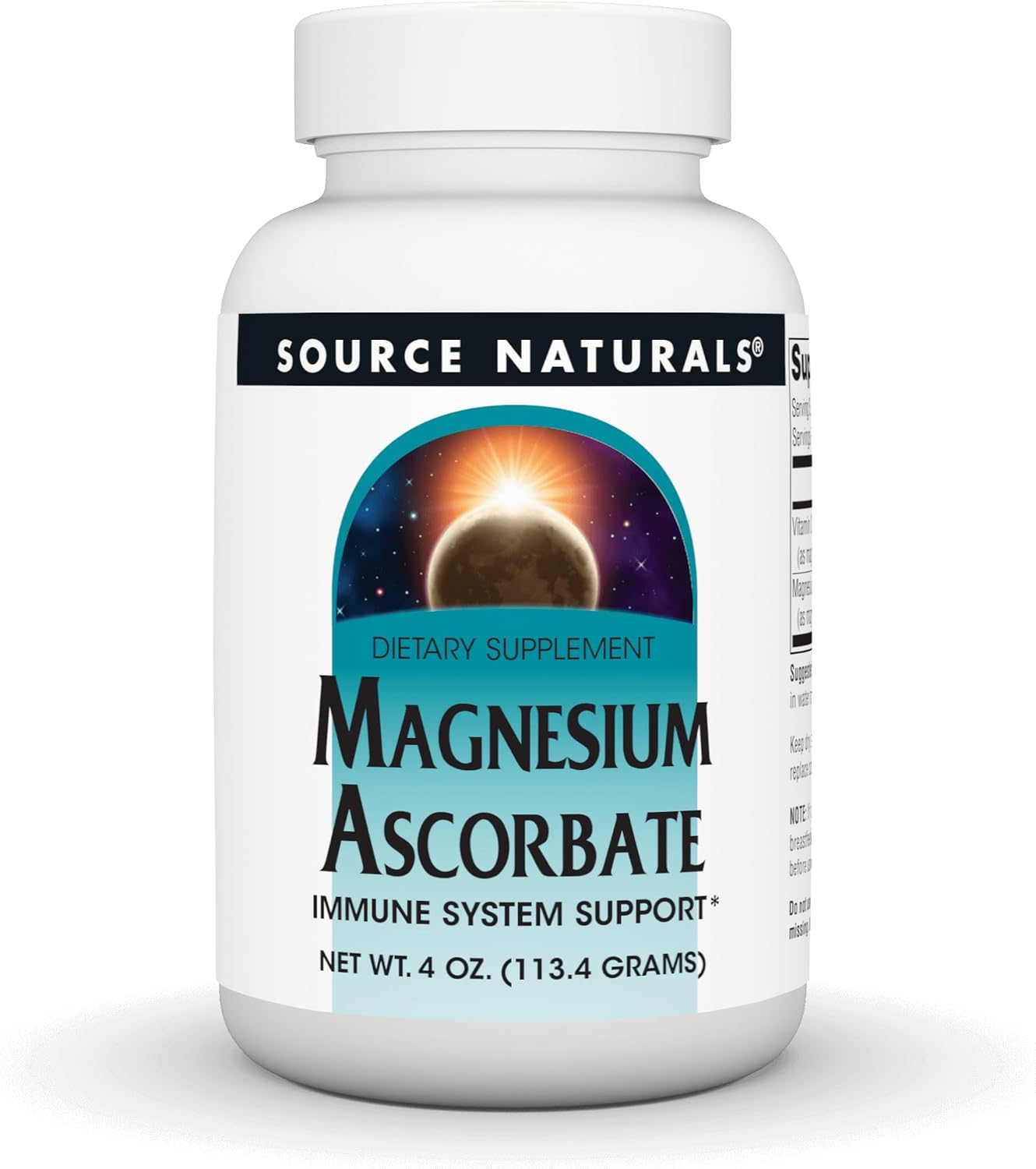 Source Naturals Magnesio Ascorbate, 113 g (4 oz) Polvo