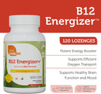 Zahler Energizer+ Vitamina B12 5000 mcg - Comprimidos sublinguales sabor cereza natural - 120 comprimidos