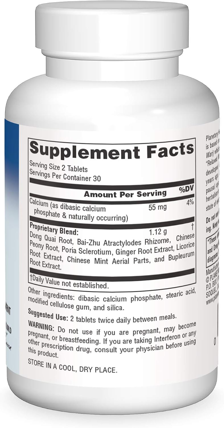 Planetary Herbals Bupleurum Calmative Compound – 60 Comprimidos