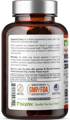 biophix Vitamina K2 MK-7 300mcg, 60 Cápsulas Veganas