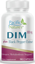 DIM 300mg con Pimienta Negra, 90 Cápsulas - Pacific Nature's