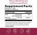 Bariatric Advantage B-12 Speedy Melts, Vitamina B12 1000 mcg con Ácido Fólico, Cereza Negra, 90 uds