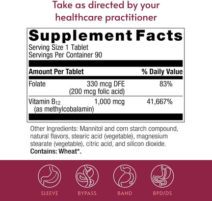 Bariatric Advantage B-12 Speedy Melts, – El metabolismo energético normal – Image 4