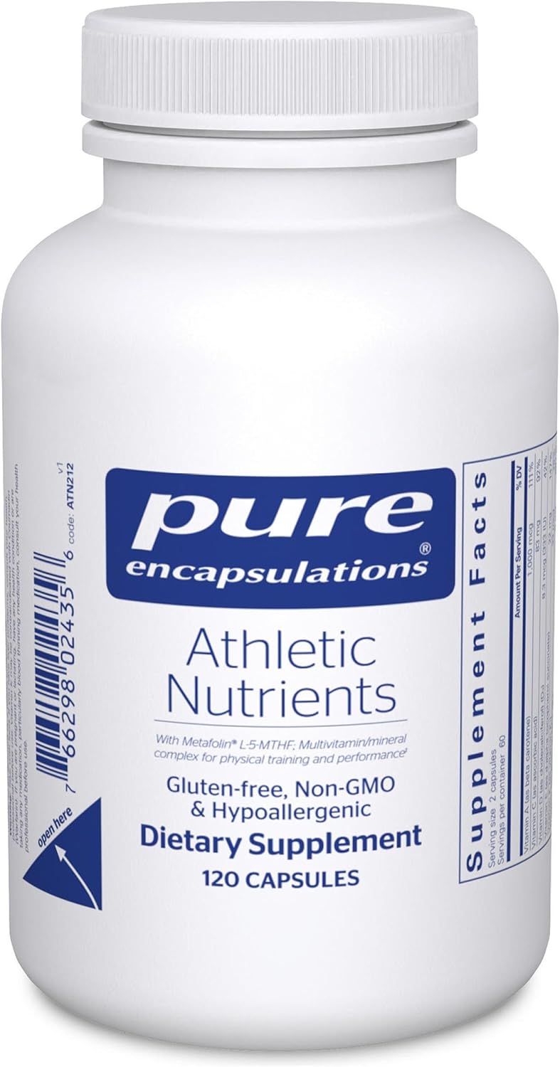 Pure Encapsulations Athletic Nutrients - Complejo Multivitamínico y Mineral para Deportistas