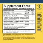 Researched Nutritionals Transfer Factor Multi-Immune Suplemento de calostro - Sin hongos - Apoyo inmunológico con zinc, beta-glucano y té verde - 90 cápsulas