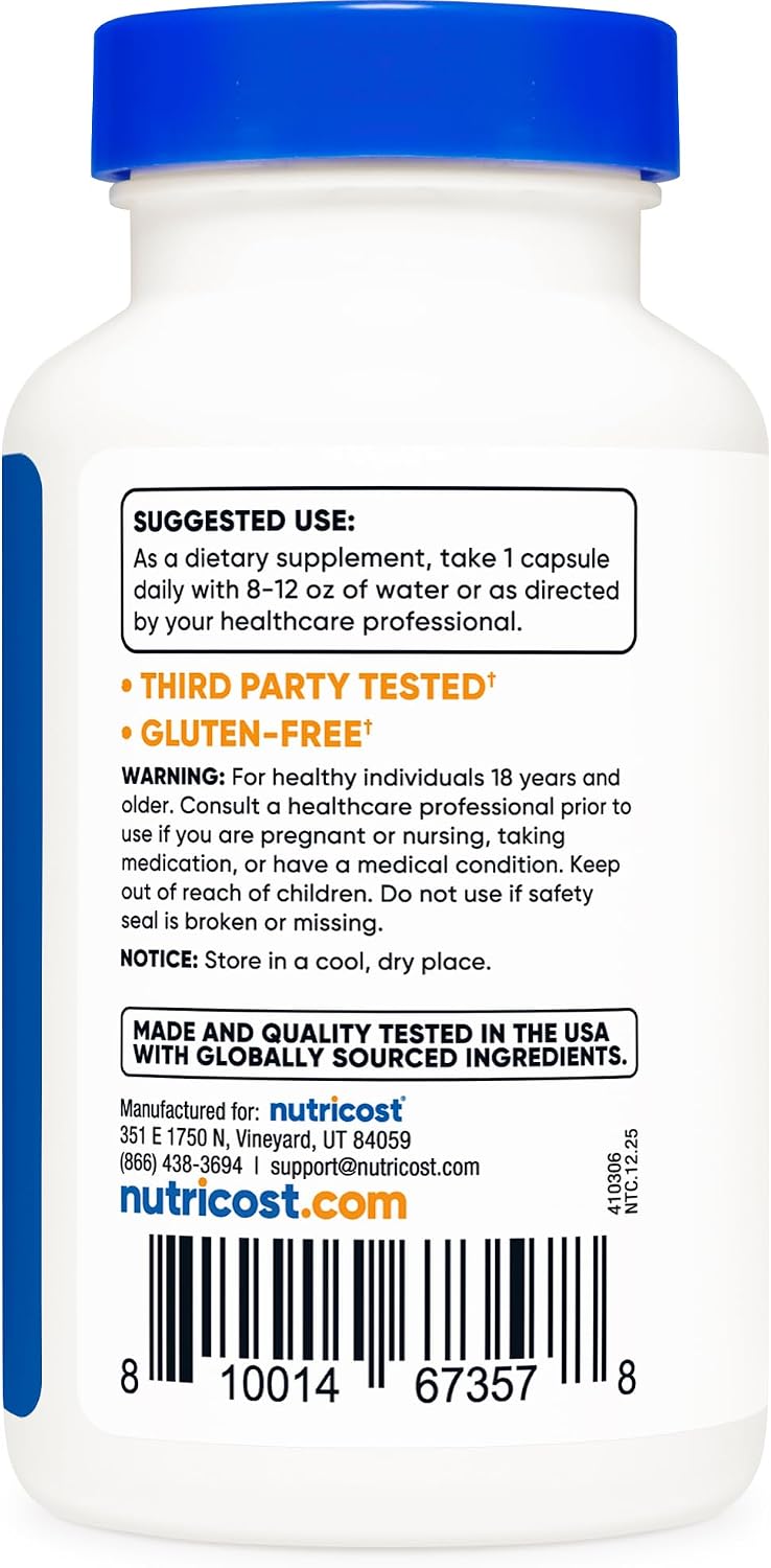 Nutricost Extracto de Garra del Diablo 120 Cápsulas - 120 Servicios por Envase - Vegetariano, Sin OGM y Sin Gluten