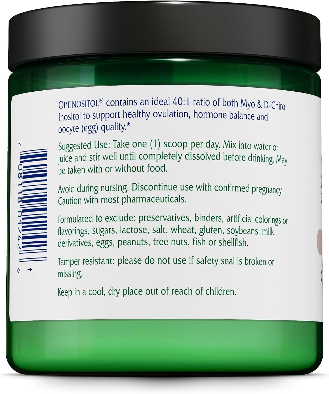 Vitanica Optinositol - Myo-Inositol y D-Chiro Inositol en Polvo (4000 mg + 100 mg) - 125 g