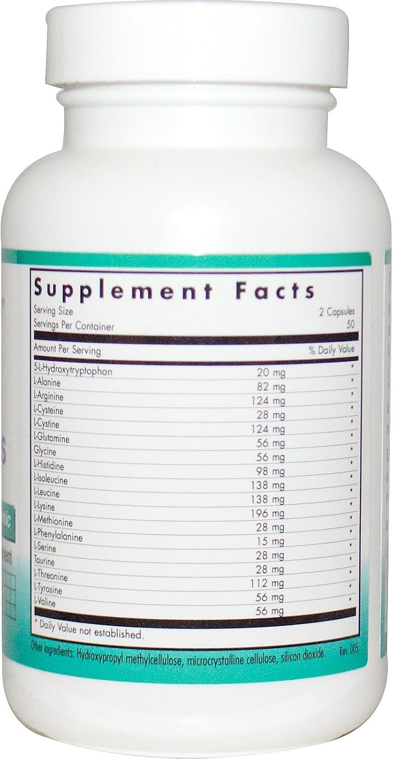 NutriCology FreeAminos, 100 Cápsulas