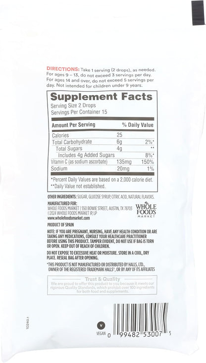 365 by Whole Foods Market, Pastillas de Vitamina C, 30 unidades