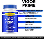 Vigor Prime Capsules – Complemento para hombres, Fórmula avanzada, 60 cápsulas