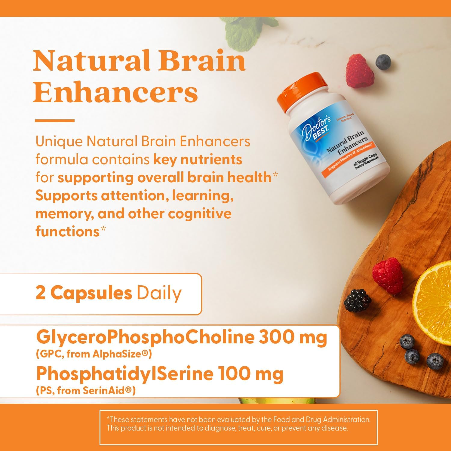 Natural Brain Enhancers - Suplemento para la Salud Cerebral, Memoria y Concentración